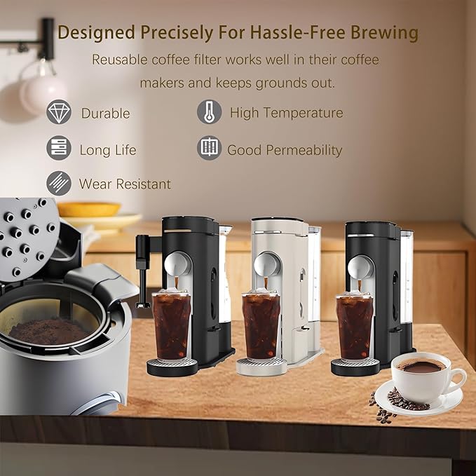Reusable Coffee Filter Compatible with Ninja PB051 / PB041ST, Great replacement Coffee Basket for Ninja Coffee Maker (1)