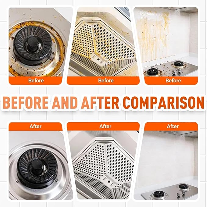 Heavy Oil Cleaner Stain, Clean Up Kitchen Oil Stains, 2025 New Heavy-Duty Kitchen Degreaser Foam Cleaner, Clean Kitchens Oils Stains Spray, Multi functiona Foam Cleaner Spray (2 pcs)