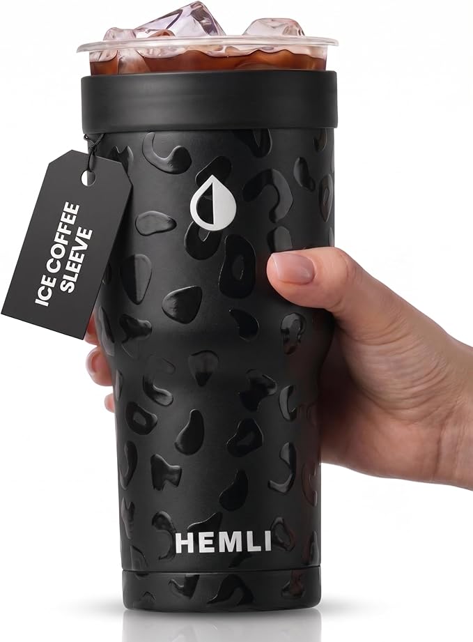 Universal Ice Coffee Sleeve Insulator - Insulated Iced Coffee Holder To Go, Insulated Cup Holder for Starbucks Dunkin Donuts McDonalds, Reusable Coffee Sleeve
