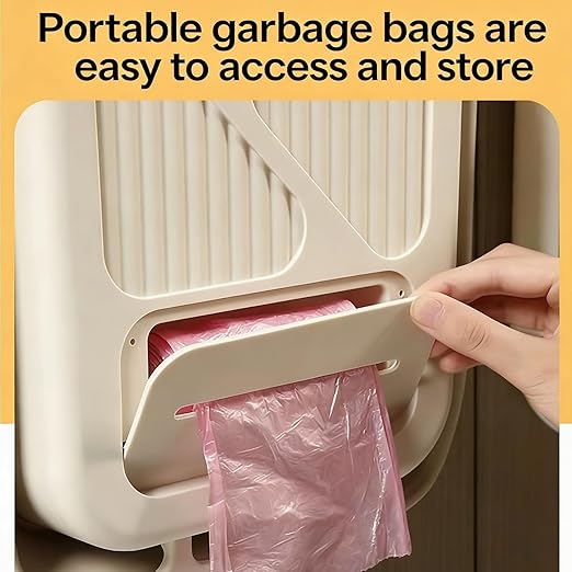 Foldable Hanging Trash Can for Kitchen Cabinet Door, Collapsible Trash Bin with Hook, Small Space Saving Kitchen Trash Can for Rv Bathroom Bedroom (B, 7L)