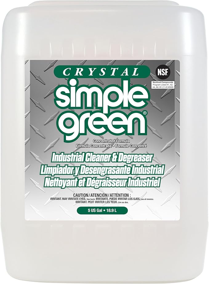 Simple Green 19005 Crystal Industrial Cleaner/Degreaser, 5gal, Pail