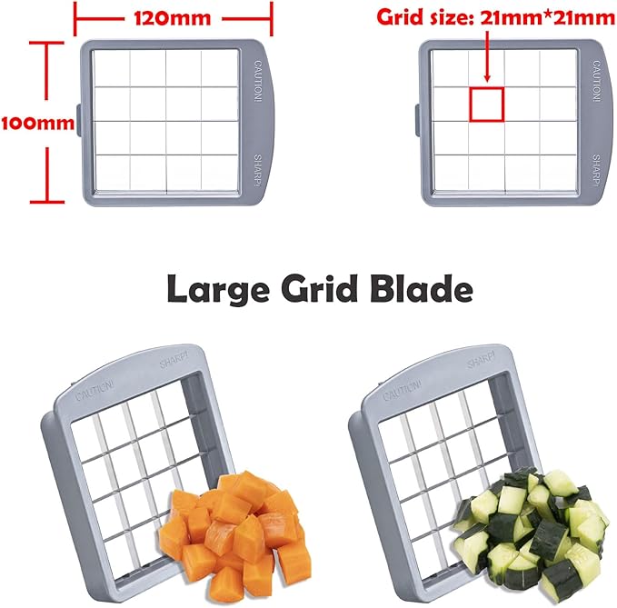 Replacement Blades - 2 PCS (Large grid blade - 21 mm)