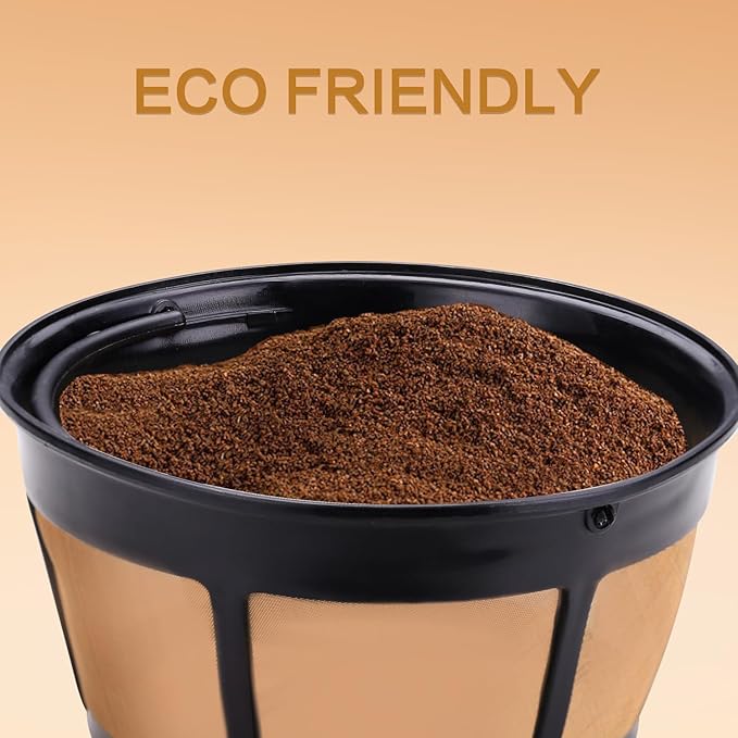 Reusable Coffee Filter, fits Mr. Coffee 12 Cup Coffee Maker Coffee Filters 10-12 Cup Basket (2 PCS)