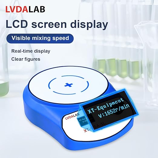 2200RPM LCD Digital Magnetic Stirrer with 2 Stir Bars, 5000ml Stainless Steel Magnetic Mixer, Lab Stirrers Mini Magnetic Stir Plate