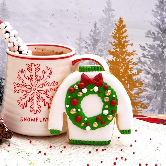 Christmas Sweater Cookie Cutter, Stainless Steel, Dishwasher Safe (Christmas Sweater)