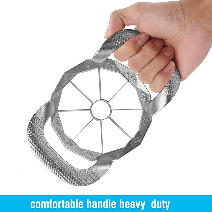 Apple Slicer, HEAVY DUTY Apple Corer, 8-Blade Stainless Steel Apple Cutter Divider Pitter ，Sturdy and Sharp