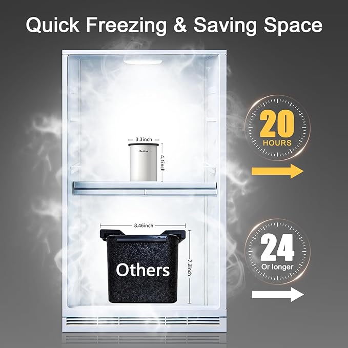 Clear Ice Cube Maker, 2.5 Inch Stainless Steel Crystal Large Clear Ice Ball Maker, Silicone Ice Cube Mold for Cocktails, Drinks & Bourbon, Whiskey Gifts for Men (4 Pack)
