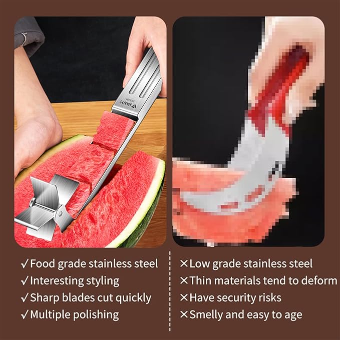 Watermelon Windmill Cutter Slicer Watermelon Quickly Cut Tool 304 stainless steel Fruit knife Kitchen Gadgets