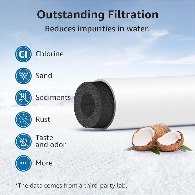 Replacement for GE® Opal Nugget Ice Maker Water Filter, NSF 42&372 Certified, 3 Counts, by AQUA CREST
