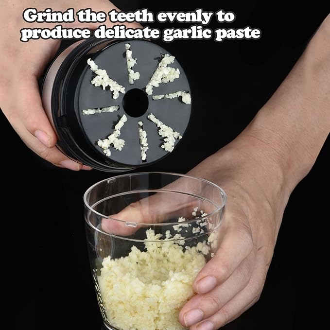 Garlic Crusher Press,Garlic Grinder Twister Easy-Clean, Multifunctional Garlic Smasher Dishwasher safe, Ideal Garlic Crusher Tool Garlic Grinder Masher Onion Chopper, Blender to Vegetable for Kitchen