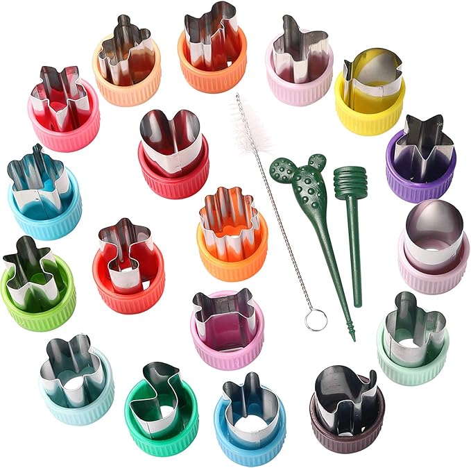 Vegetable Cutter Shapes Set Mini Sizes Cookie Cutters Set Fruit Cookie Pastry Stamps Mold