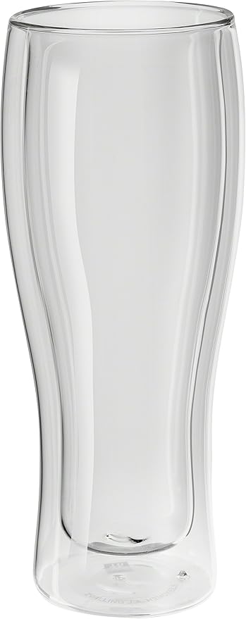 Zwilling 39500-214 Double Wall Glass Beer Tumbler, Set of 2, 14.1 fl oz (410 ml), Heat Resistant, Double Wall Construction, Tumblers
