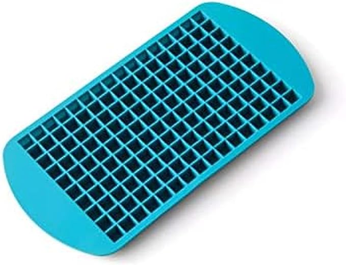 Houdini Crushed Ice Cubes Tray, Produces 160 Mini Cubes, Blue