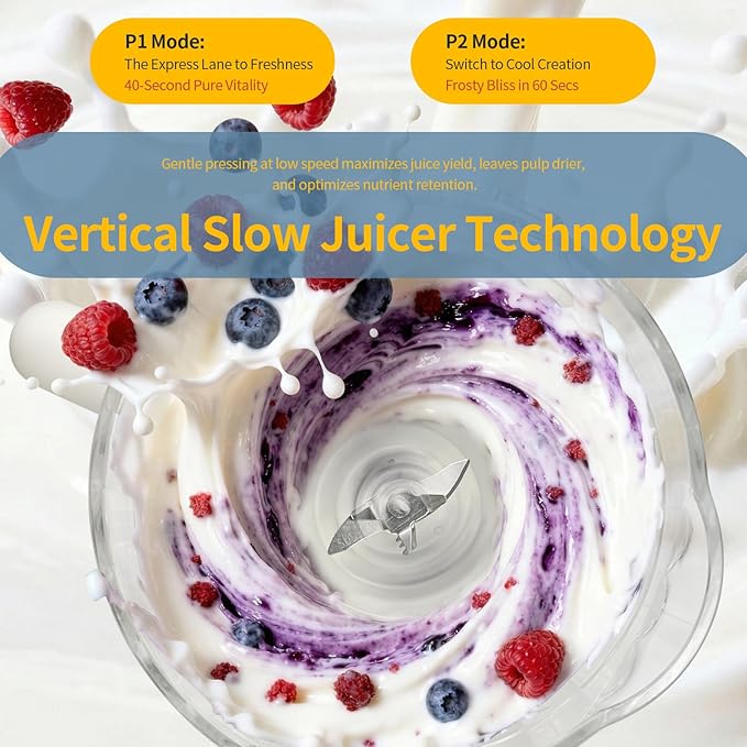 SUNHAIXIA Portable Blender - Citrus Juicer with Type-C Rechargeable (WHITE-600ML)