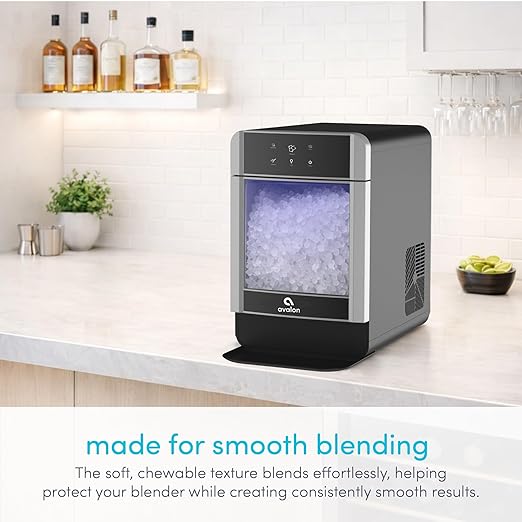Avalon Nugget Ice Maker Chewable Ice 38 lbs Per Day, One Click Operation, Large Ice Storage, Connects to Water Line, Includes Set of Filters