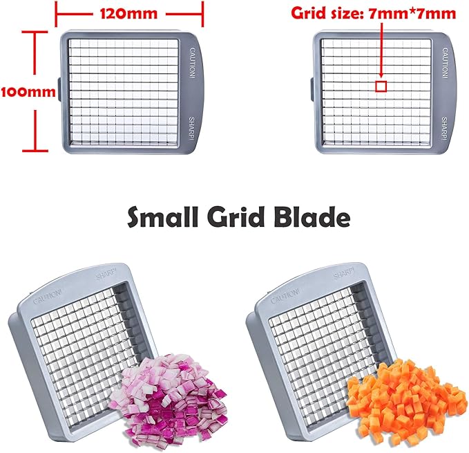 Replacement Blades - 2 PCS (Small grid blade - 7 mm)