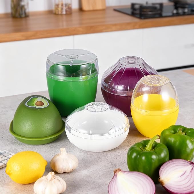 Onion Storage, Avocado Saver Keeper, Reusable Tomato Lemon Holder Storage Container (Avocado Saver)