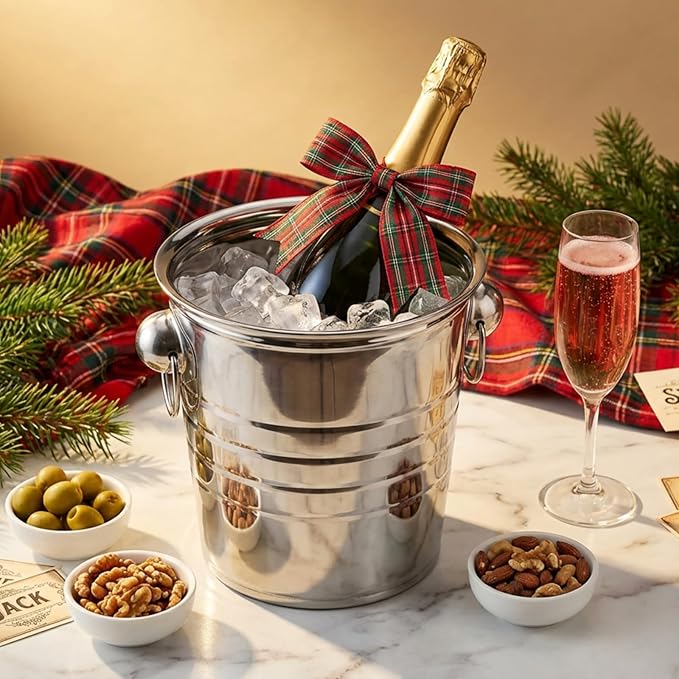 ZENFUN 2 Pack 3 Quart Ice Bucket with Handles, Beverage Tub with Handles, Galvanized Metal Ice Bucket, Drink and Wine Chiller for Bar, Party, BBQ, Great for Indoor and Outdoor Use