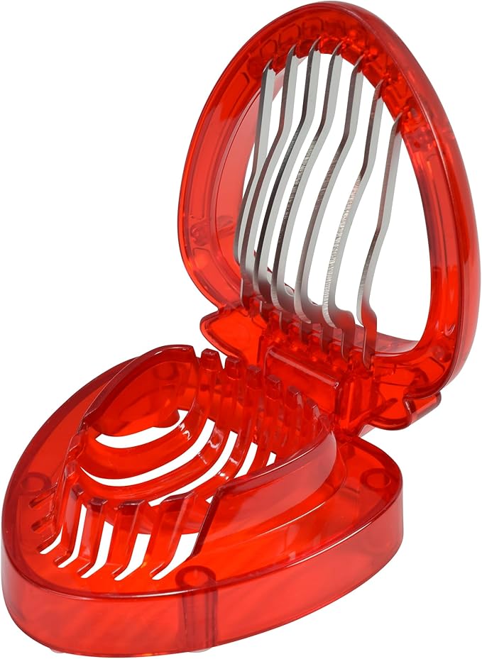 R&M Strawberry Shaped Fruit Slicing Tool with Stainless Steel Blades