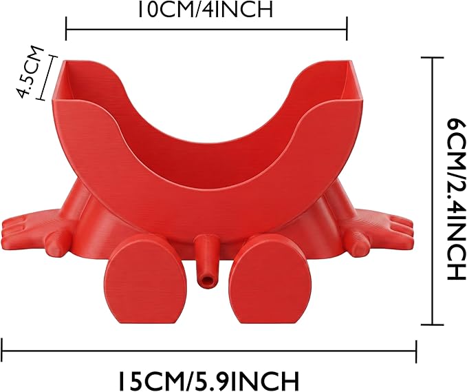 Cute Hanging Sponge Holder with Drainage & Legs, 3D Printed Funny Sink Stand for Round Sponges, Aesthetic Kitchen Sink Edge Organizer, Countertop Decor, Quick-Drying Storage Cleaning Gadget