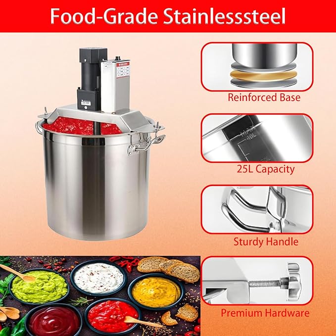 Electric Pot Stirrer Mixer with Timer – Portable Automatic Stirrer for Cooking, Ideal for Making Jam, Sauce, Soups, and More – Effortless Mixing Solution