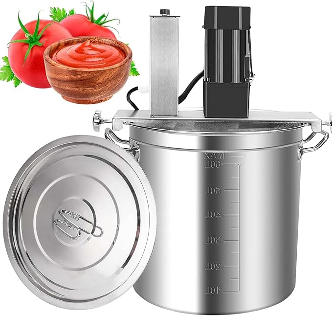 Commercial Sauce Cooking Mixer, Automatic Pot Stirrer With Adjustable Speed & Large Capacity Pot, For Restaurants And Catering, 30cm To 60cm Diameter Available, 20l To 145l(45cm/60L)