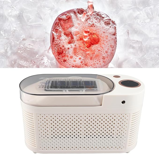 AUNMAS Portable Car Home Ice Maker, Compact Countertop Ice Machine for Dormitory Office Camping (US Plug)