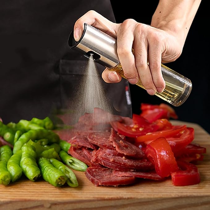 Oil Sprayer for Cooking,Olive Oil Spritzer,Olive Oil Spray Bottle for Salad, BBQ, Kitchen Baking, Roasting (100ml) (2)