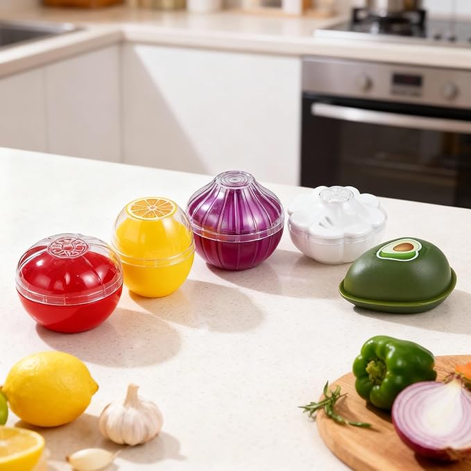 Onion Storage, Avocado Saver Keeper, Reusable Tomato Lemon Holder Storage Container (Avocado Saver)