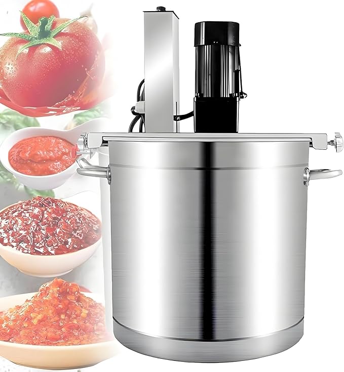 Automatic Pot Stirrer Mixer, 30L/40L/50L/60L Electric Mixer Machine for Jam Sauce, with 4-Blade Mixing Scraper, for Making Jam, Sauce, and Soups. 30L