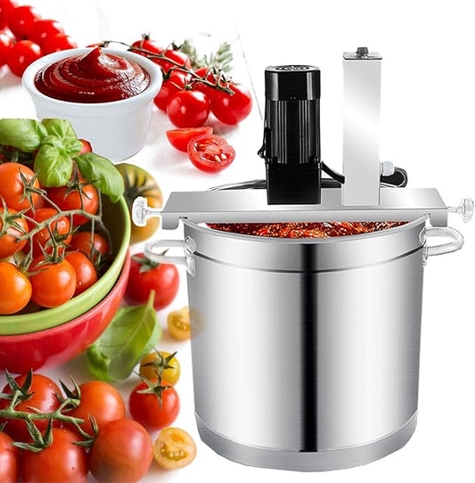 Automatic Pot Mixer-Pro, Electric Stirrer Machine, Automatic Pot Stirrer Mixer, Multi-Heating Compatibility - Adjustable Speed/Liftable Scraper, For All Jam/Sauce That Requires Long Mixing 60L