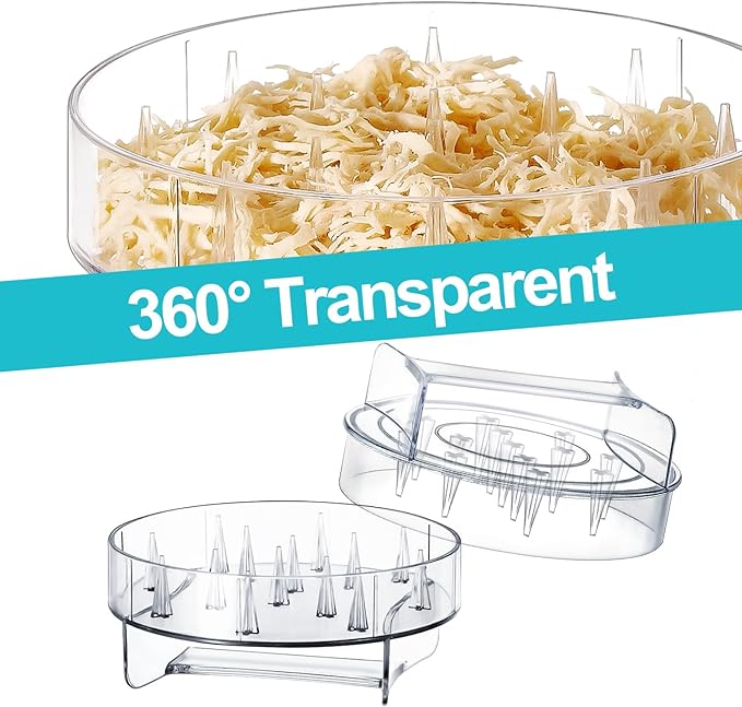 Chicken Shredder - Clear Chicken Shredder Tool Twist, Meat Shredder Tool Twist, Chicken Breast Food Shredded Tool Twist Machine for Dog and Cat Food Meal Prep