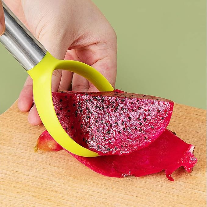 Cantaloupe cutter,watermelon baller,Set 3-in-1 Set for Home, Use for Hami melon、Fruit Cutting and Fruit Sacking Supplies Watermelon Digging Ball shaped triangular V-shaped watermelon tool
