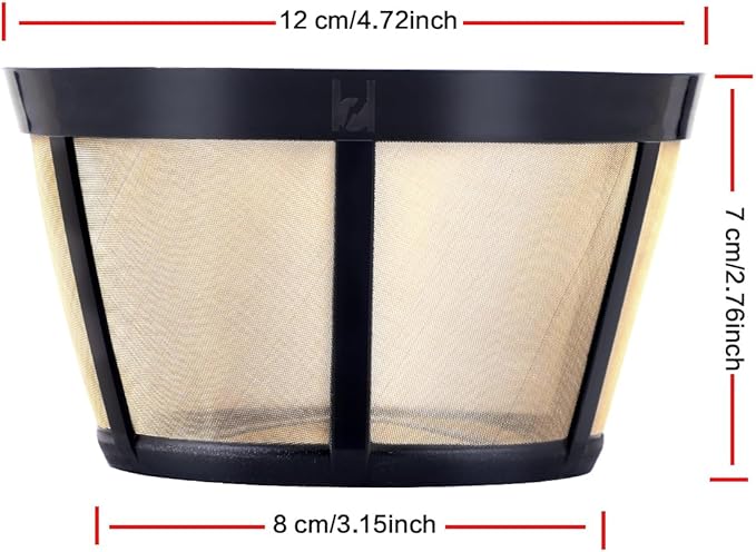 Reusable Coffee Filter, Fits BUNN Coffee Maker, Replaces BUNN Filters (8-12 Cup) - 1 PCS