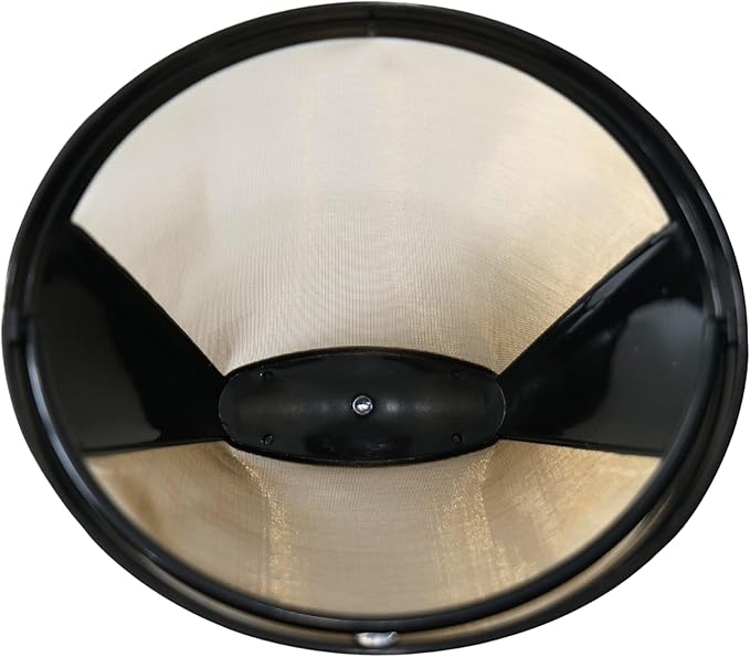 Reusable Coffee Filter #4 Cone for 8-12 Cup, for Ninja & Cuisinart Coffee Makers, Permanent Basket with Stainless Steel Mesh, BPA-Free (1)