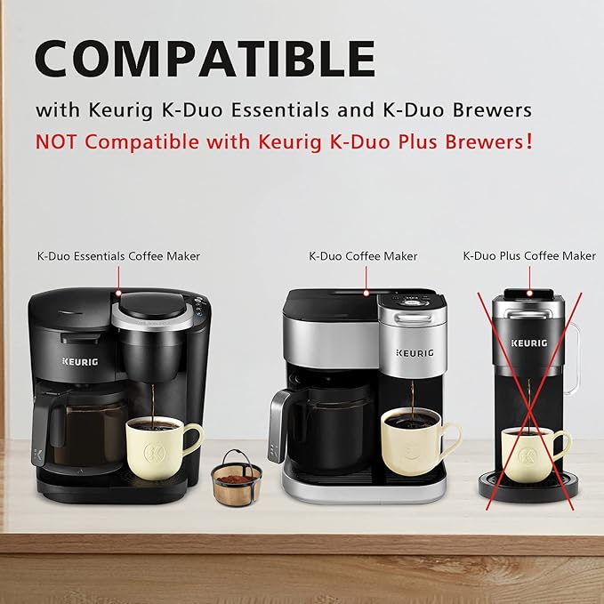 Reusable K Duo Coffee Filter for K-Duo Essentials, K-Duo Brewers Only - Carafe Basket Coffee Filters, Reusable K Duo Essentials Coffee Makers Accessories, 1 pack
