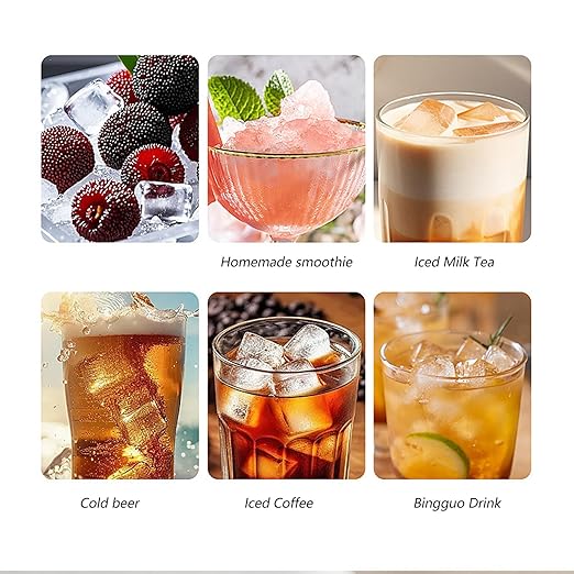 Portable Countertop Ice Maker Semiconductor Miniature Car Electric Making Machine for Home Kitchen or Camping Desktop Maker for Home