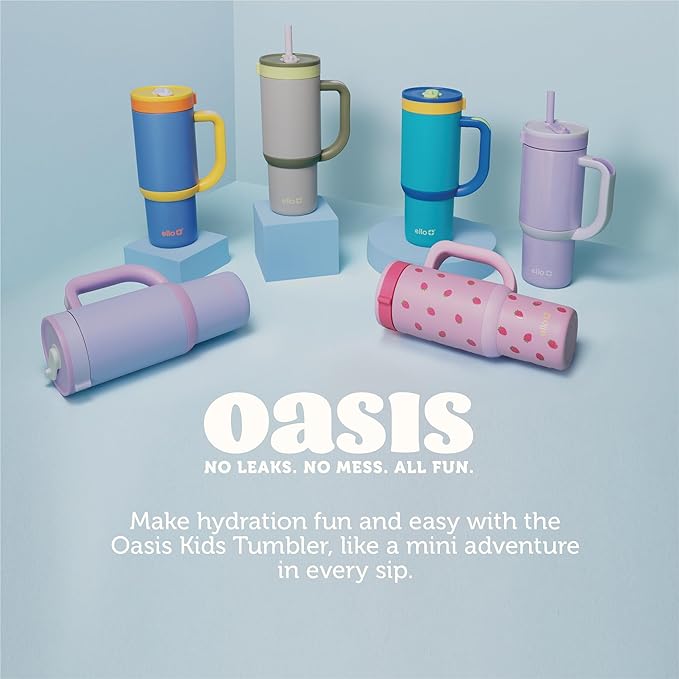 Ello Oasis 18oz Stainless Steel Tumbler - Goal Getter