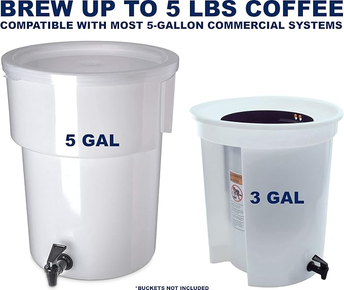 (50 Pack) Commercial Cold Brew Coffee Filters, 20" x 20" For 5-Gallon Commercial Model Cold Brew Coffee Makers and Systems