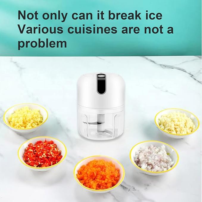 White S7 Electric Ice Crusher, Shaver & Maker - Portable, Ideal for Home, Restaurants & Cafes