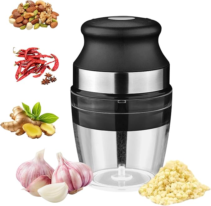 Garlic Crusher Press,Garlic Grinder Twister Easy-Clean, Multifunctional Garlic Smasher Dishwasher safe, Ideal Garlic Crusher Tool Garlic Grinder Masher Onion Chopper, Blender to Vegetable for Kitchen