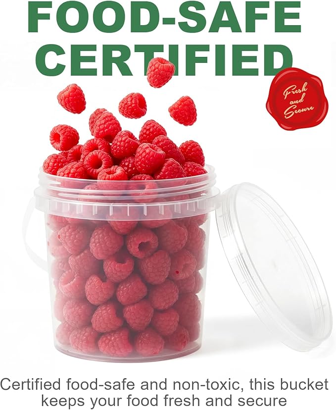 ASEVAT 10 Pack Screw Top Food Storage Containers with Lids, 67oz(2000ml Clear Plastic Jars for Kitchen Pantry Organization – Dry Food Canisters for Flour, Sugar, Rice & Slime – BPA Free & Stackable