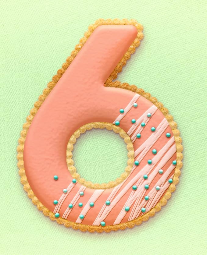 Number 6 Cookie Cutter – Sharp & Safe Stainless Steel Cooking Utensils – Ideal For Sandwiches, Pancakes, Fruits & Crafts – Dishwasher-Safe Bakery Supplies from Sweet Cookie Crumbs (3.1”T x 2.1”W)