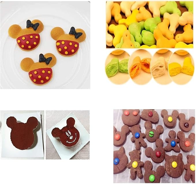 Mickey Love Heart Cookie Cutter, Pack of 5,Set of 2