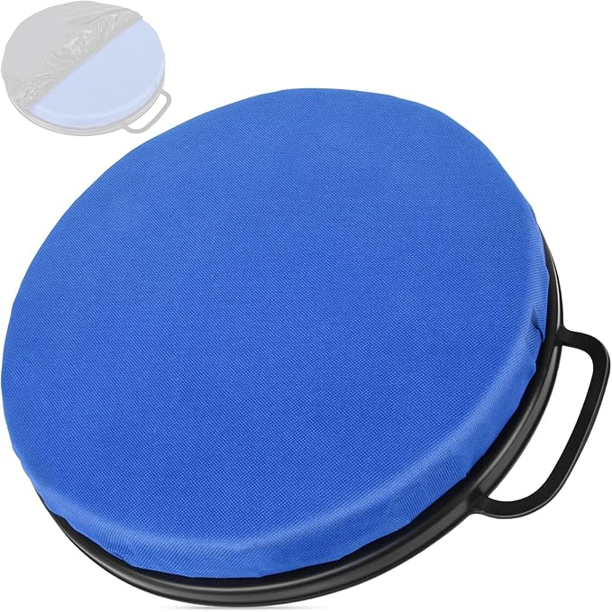 WarBull 5 Gallon Bucket Seat, 360-Degree Swivel Seat Foam Cushion Bucket Seat Lid with Waterproof Cover for Dove Duck Hunting, Fishing, Baseball, Gardening and Camping