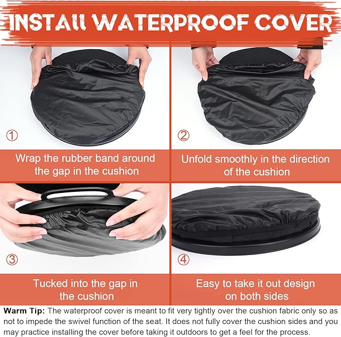 WarBull 5 Gallon Bucket Seat, 360-Degree Swivel Seat Foam Cushion Bucket Seat Lid with Waterproof Cover for Dove Duck Hunting, Fishing, Baseball, Gardening and Camping