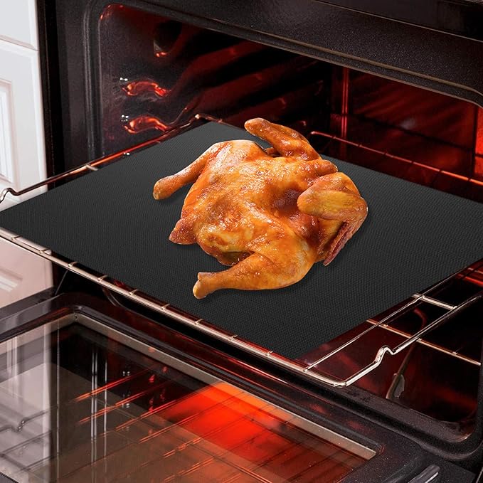 Reusable Air Fryer Liners for Breville Smart Oven Air Fryer Pro BOV900BSS, Ninja Foodi, Non-Stick, 3x Liners + 3x Mesh