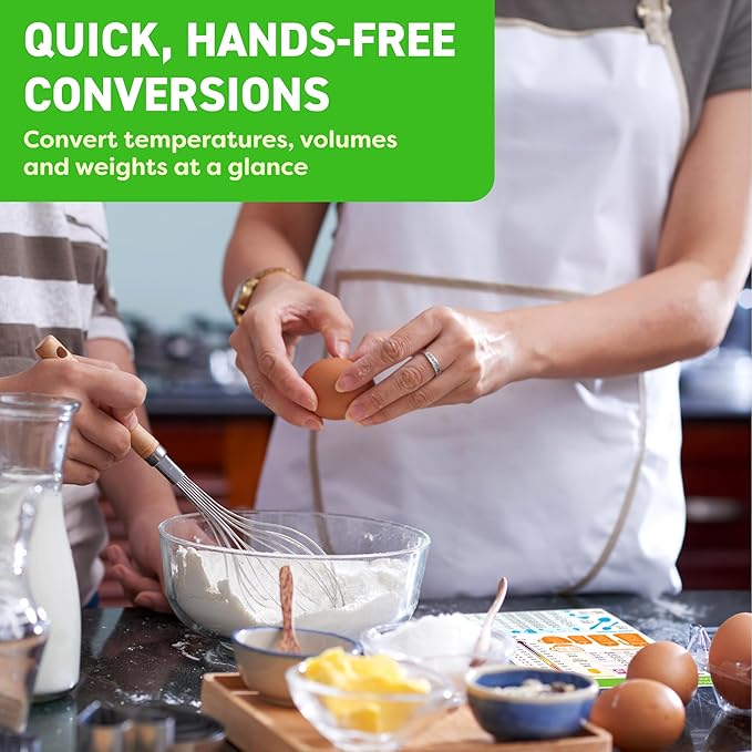 Kitchen Conversion Chart Magnet - Measurements Conversion Chart - Baking Supplies, Baking Accessories, Kitchen Gadgets Gifts for Mom Wife Grandma Mothers - Stay at Home Mom Cooking Gifts for Women