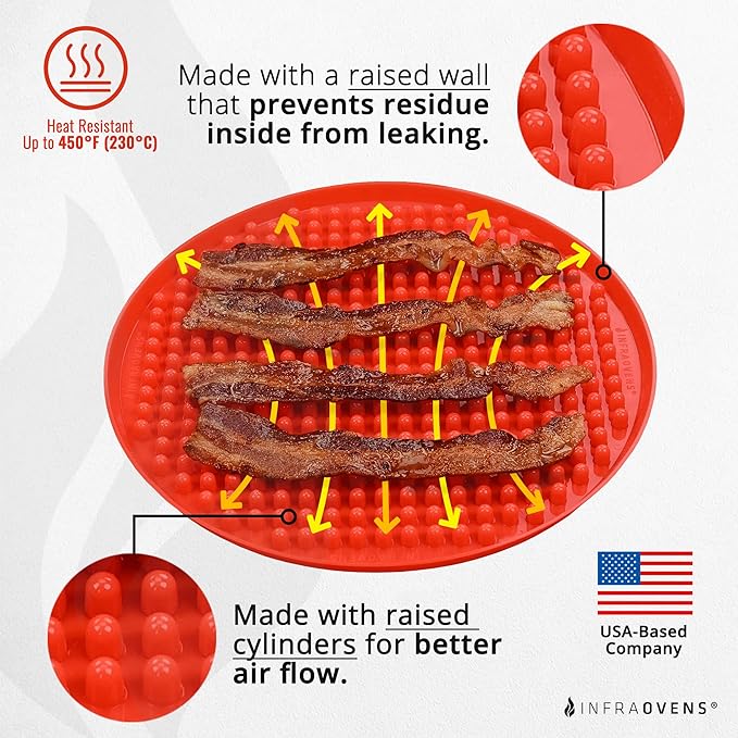 Air Fryer Silicone Liner Set of 3 Compatible with Ninja AF101 4qt, Ninja AF Max XL 5.5qt + More, Air Fryer Accessories Parchment Paper Sheet Replacement Reusable Mats 8.4 inch Round