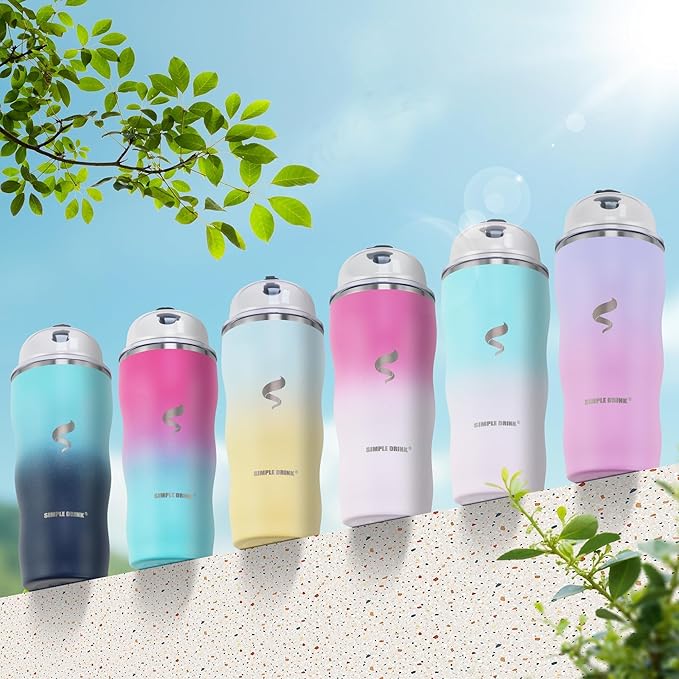 20Oz Insulated Tumbler With Straw And Lid,Spill Proof Tumbler for Iced Coffee And Hot Beverage, Double Wall Vacuum Travel Mug,Stainless Steel Straws for Tumbler,Yellow